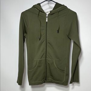 Love J Green Zip-Up Hoodie